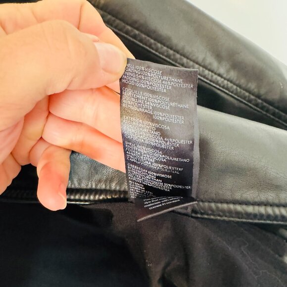 Free People Harriet Vegan Leather Hooded Moto Jacket - XL - Picture 6 of 12